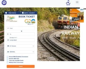 IRCTC Official page